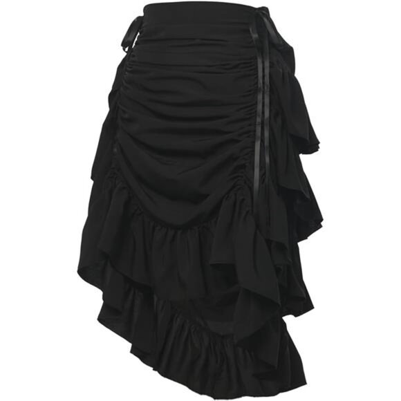 Women's Victorian Steampunk Skirt Costume Black2 - Picture 1 of 5